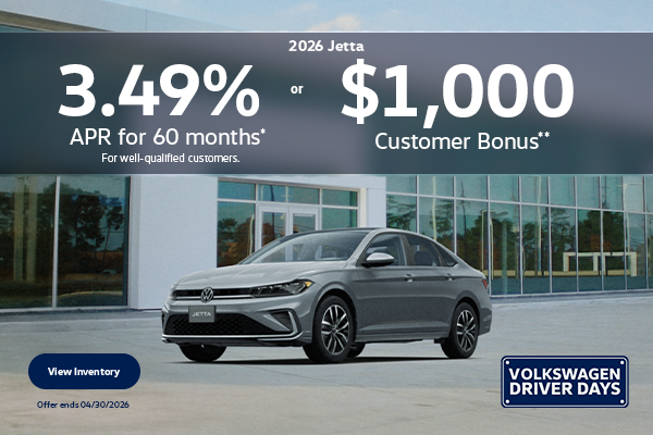 3.49% APR for 60 Months or $1,000 Customer Bonus