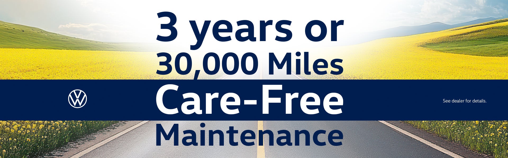 3 Years or 30,000 Miles Care free maintenance