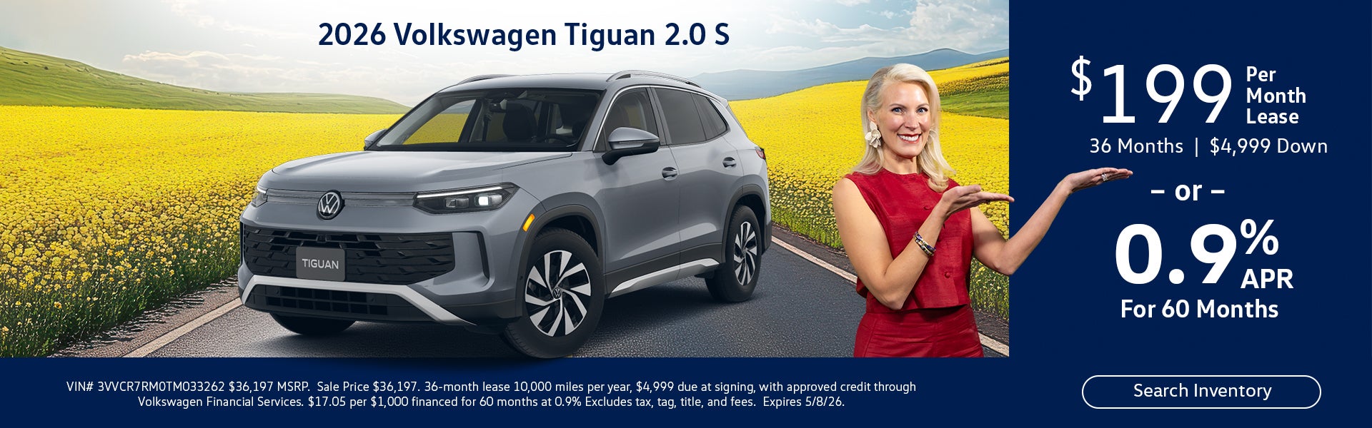 2026 Volkswagen Tiguan 2.0s