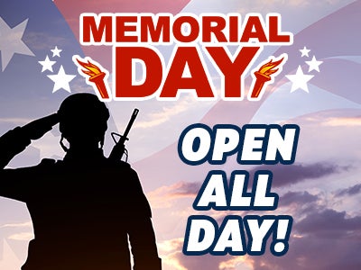 Memorial Day Open All Day