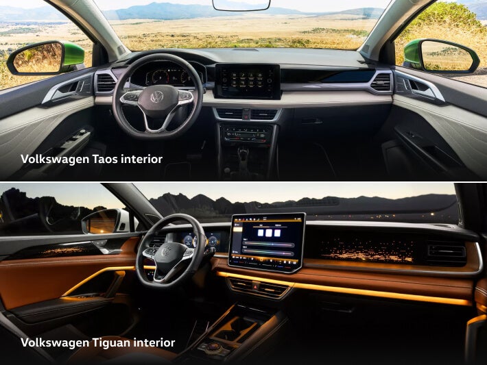 VW Taos vs. VW Tiguan Tech & Features