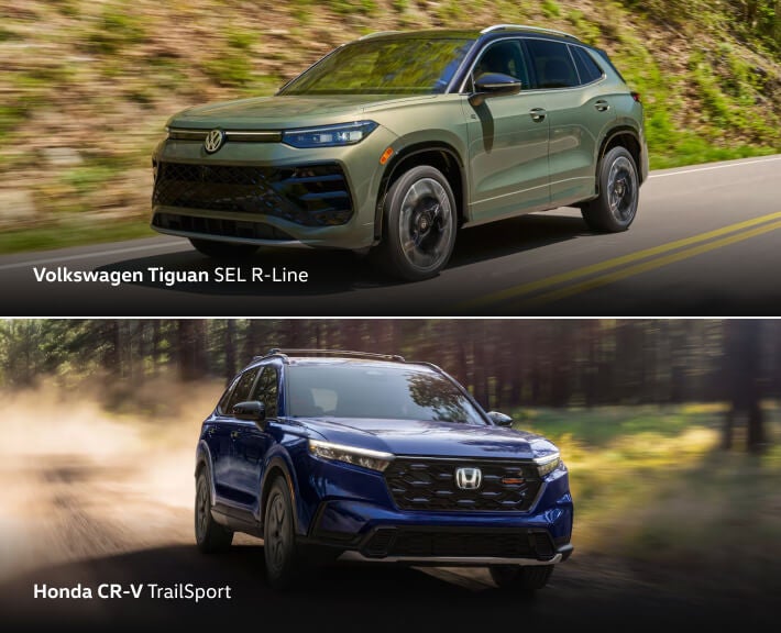 VW Tiguan vs. Honda CR-V Performance Specs