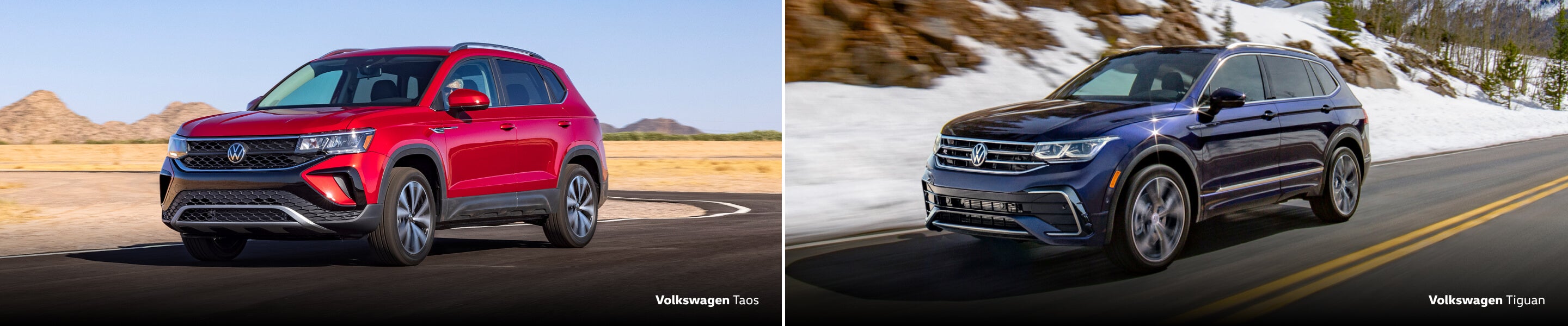 2026 Volkswagen Taos vs Tiguan