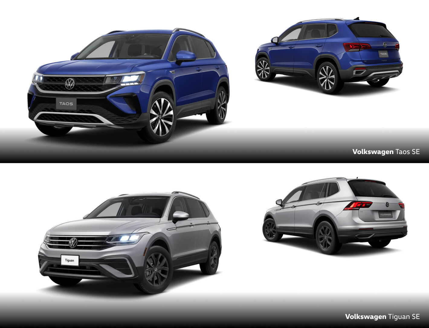 Volkswagen Taos vs Tiguan Exterior