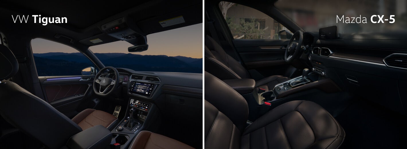 VW Tiguan vs. Mazda CX-5 Interior and Tech