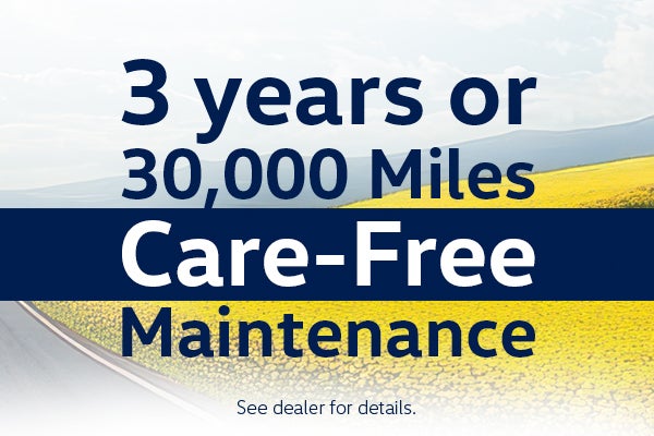 3 Years or 30,000 Miles Care free maintenance